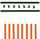 Dark Green - Orange